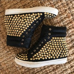 Jeffrey Campbell Studded High Top Sneakers